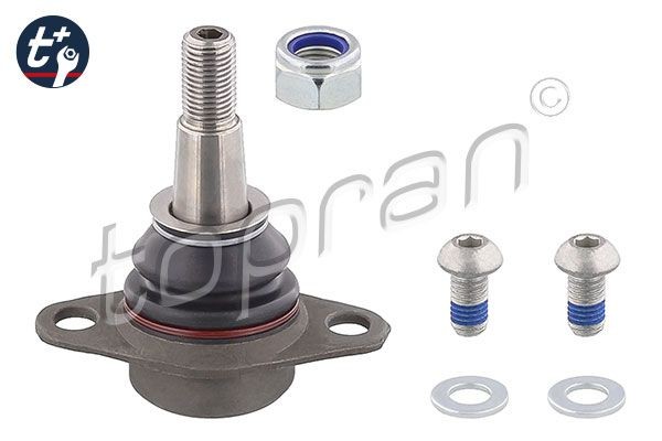 TOPRAN 502 048: Zvislý / nosný čap predna naprava vlavo, Predna naprava vpravo, s montážnym/upevňovacím materiálom, t+