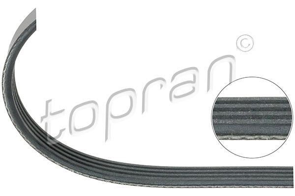 TOPRAN 500 682: Soonrihm 845mm, Ribide arv: 4