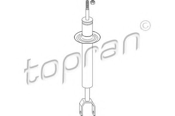 TOPRAN 110 157: Amort esisild vasakul, esisild paremal, Gaasirõhk, Vedruamort, vedrukandev amort, koos mutriga
