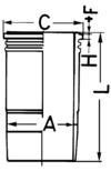 KOLBENSCHMIDT 89556110: Cilindervoering