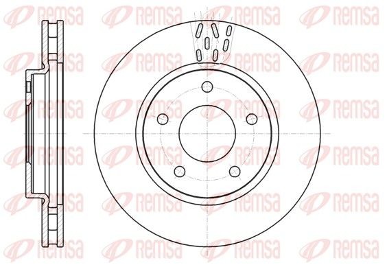 REMSA 61291.10: Piduriketas Esisild, Ø: 276mm, õhutusega, Ø: 276mm