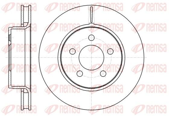 REMSA 61301.10: Disc de frână punte fata, Ř: 302mm, ventilat, Ř: 302mm