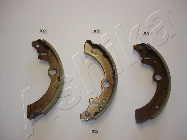 ASHIKA 55-08-822: Piduriklotside komplekt Tagasild, 180mm