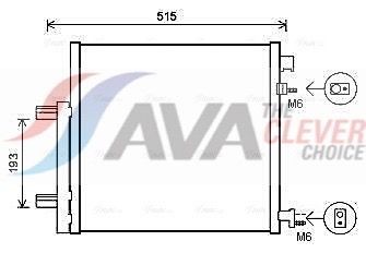 AVA COOLING SYSTEMS DWA5140D: Kondensaator, kliimaseade ** CLEVER FIT ** koos kuivatiga