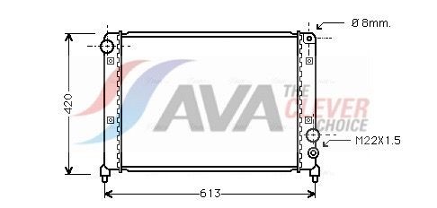 AVA COOLING SYSTEMS AI4354: Interkūlers ar ātrjaucamiem savienojumiem