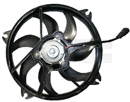 TYC 805-0010: Ventilator, radiator 385mm, fara rama aerisire radiator