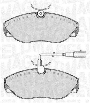 MAGNETI MARELLI 363916060183: Fékbetét készlet, tárcsafék