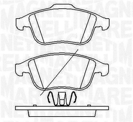 MAGNETI MARELLI 363916060429: Bromsbelägg