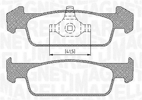 MAGNETI MARELLI 363916060718: Piduriklotsid