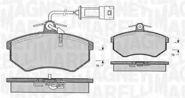 MAGNETI MARELLI 363916060599: Pastilhas de travão