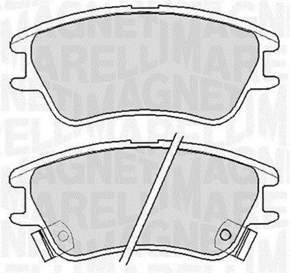 MAGNETI MARELLI 363916060655: Piduriklotsid