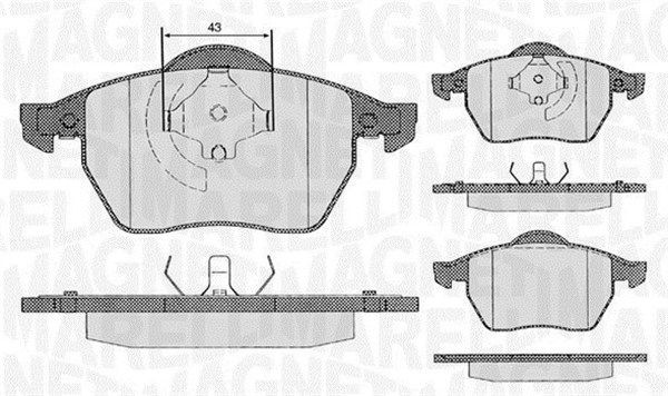 MAGNETI MARELLI 363916060137: Piduriklotsid