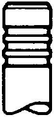 TRW Engine Component 105-35549: Insugsventil Förkromat ventilskaft, Härdad ventilskaftsända