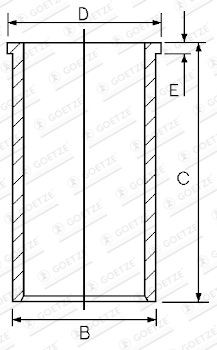 GOETZE ENGINE 14-020110-00: Cylinderfoder
