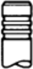 TRW Engine Component 33025: Utløpsventil ventilskaft forkrommet, ventilsete pansret, ventilskaftende herdet