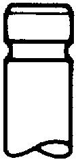 TRW Engine Component 171034: Valvola di scarico Stelo valvola cromato, Sede valvola corazzata, Terminale stelo valvola temprato