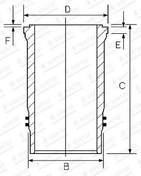 GOETZE ENGINE 14-452310-00: Cylinderfoder