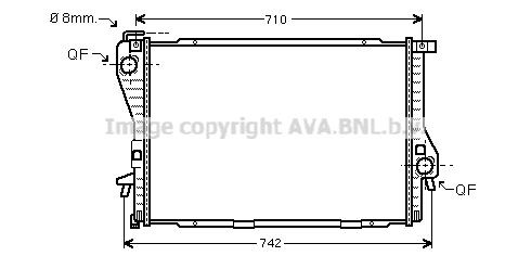 PRASCO BWA2235: Radiator, racire motor cu cuplaje rapide