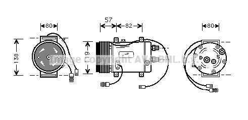PRASCO AIK008: Kliimakompressor