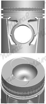 NÜRAL 87-743400-00: Piston cu segment piston