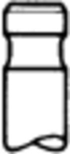 TRW Engine Component 537628: Utløpsventil ventilskaft forkrommet