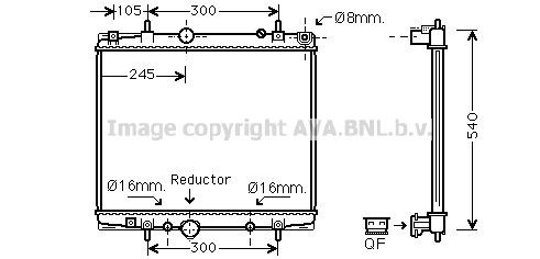 PRASCO PEA2275: Radiator, racire motor cu cuplaje rapide