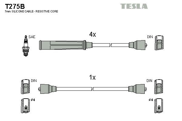 TESLA T275B: Sytytysjohtosarja