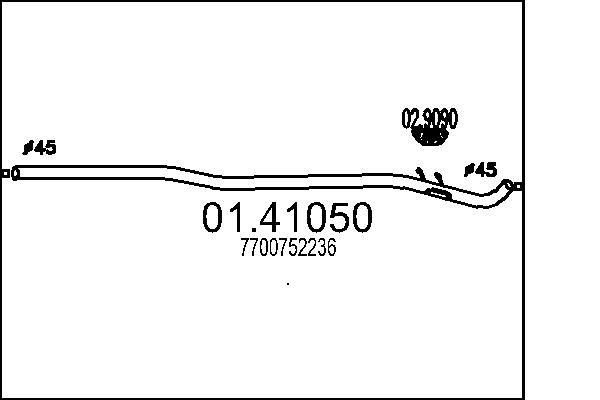MTS 01.41050: Racord evacuare