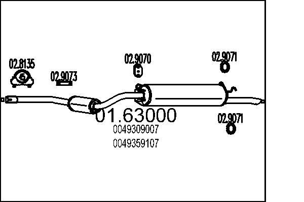 MTS 01.63000: Lõppsummuti 1840mm