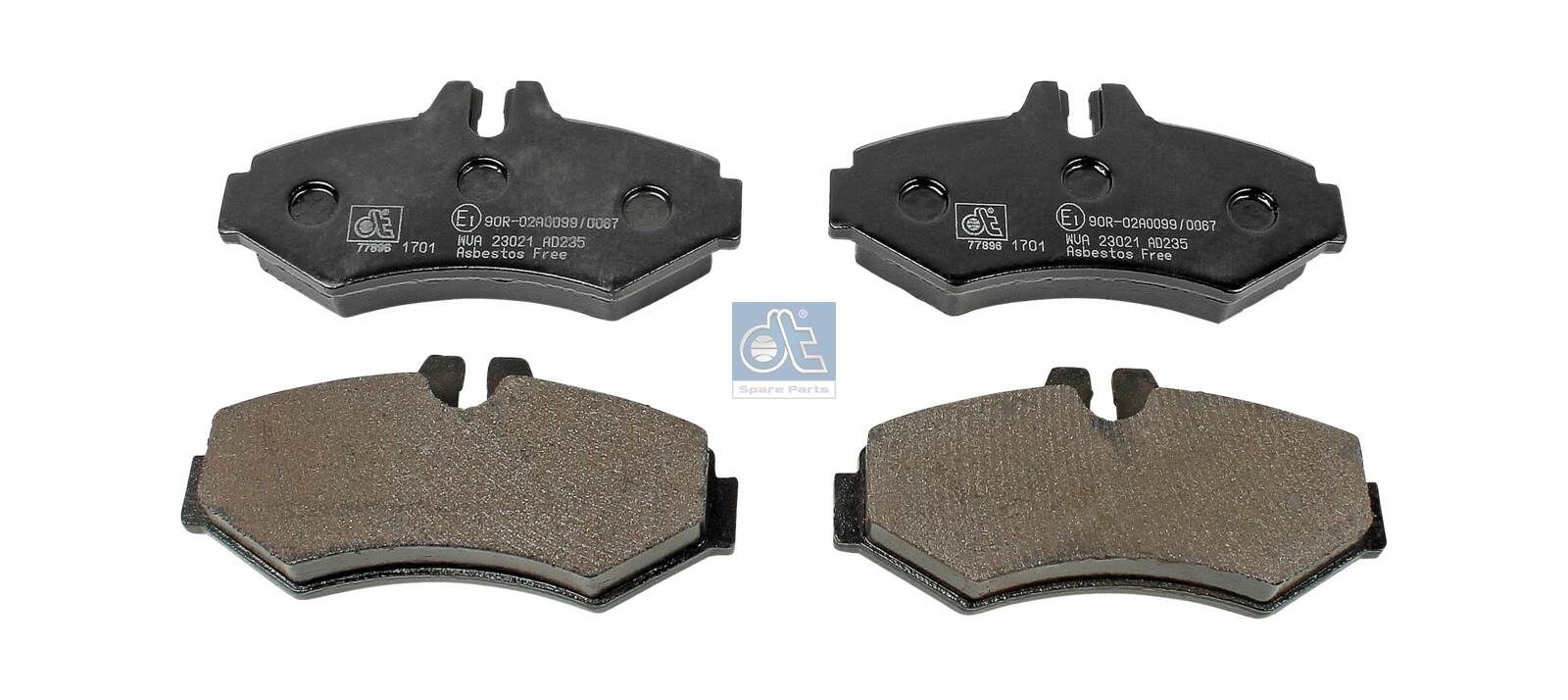 DT Spare Parts 4.91905: Piduriklotsid Tagasild