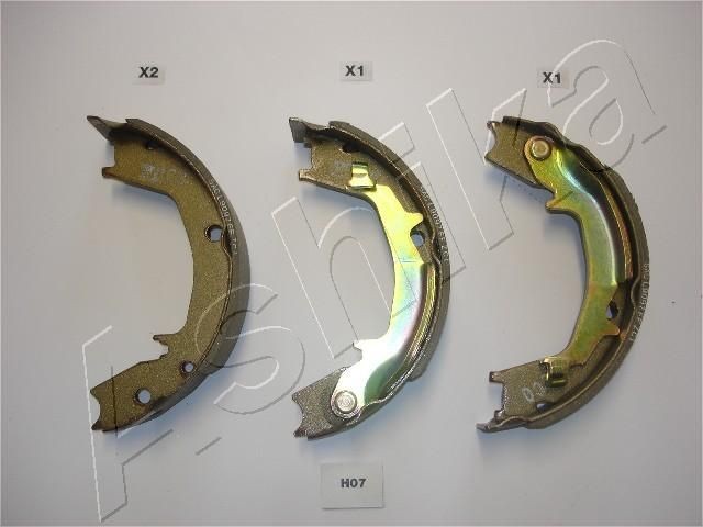 ASHIKA 55-H0-007: Piduriklotside komplekt Tagasild, 190mm