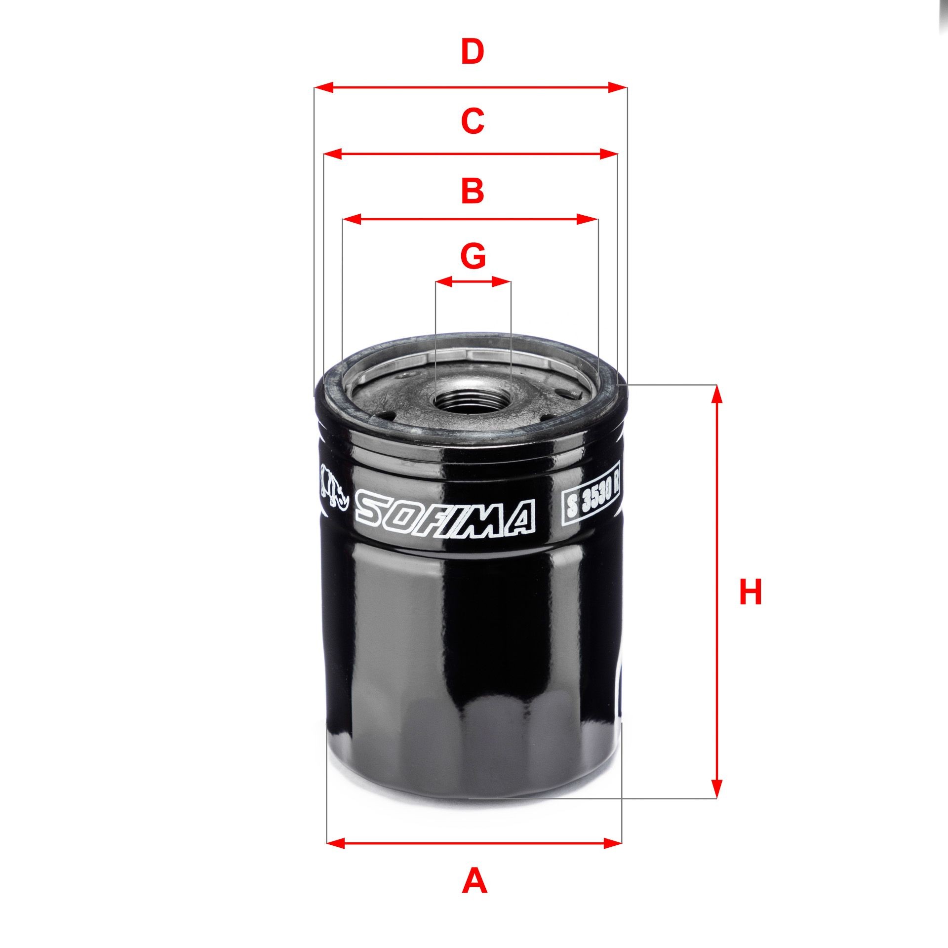 SOFIMA S 3530 R: Filtru ulei cu ventil blocare retur