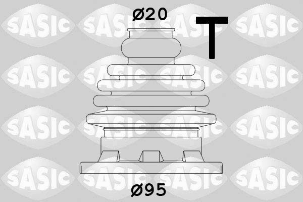 SASIC 9004603: Kaitsekummikomplekt, veovõll kastipoolselt, Termoplast