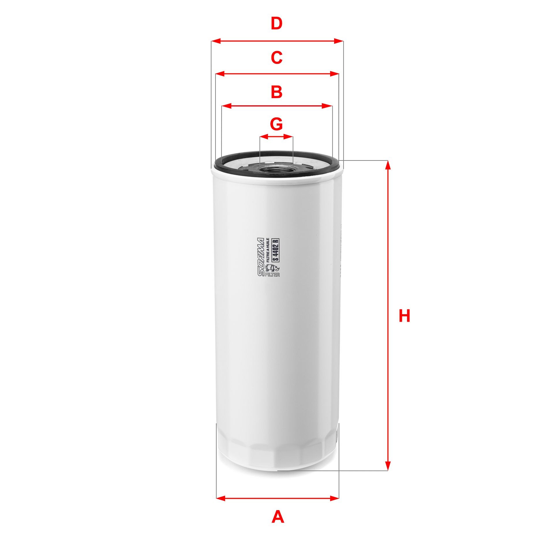SOFIMA S 4402 R: Filtru ulei