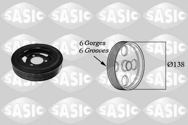 SASIC 2156025: Fulie curea, arbore cotit