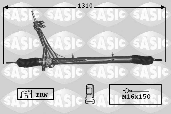 SASIC 7170026: Cremallera de dirección con rótula axial, sin rótulas