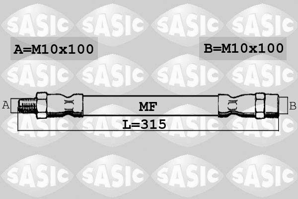 SASIC SBH6390: Pidurivoolik Esisild, vasakul, paremal