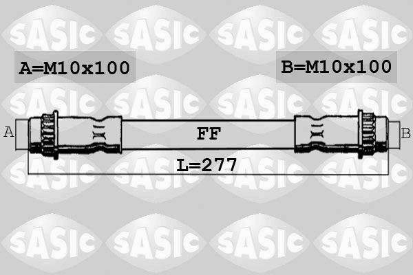 SASIC SBH4078: Pidurivoolik Tagasild, paremal, 277mm