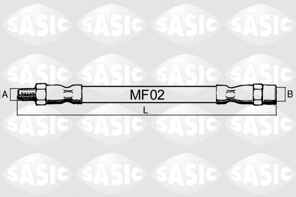 SASIC SBH6376: Pidurivoolik Esisild, 340mm