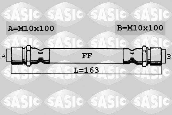 SASIC SBH6384: Pidurivoolik Tagasild, sees, 163mm