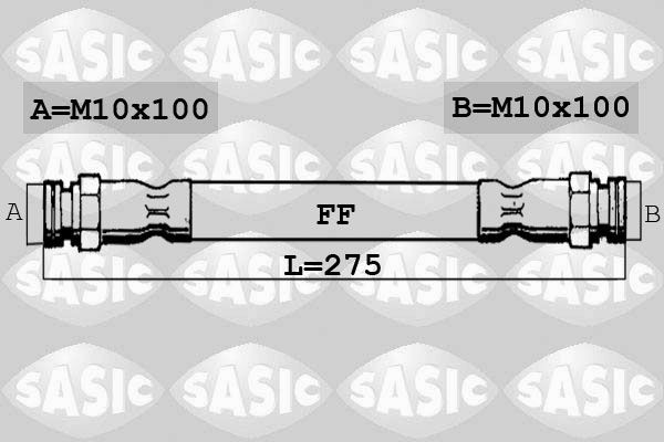 SASIC SBH0152: Furtun frana puntea spate, 275mm