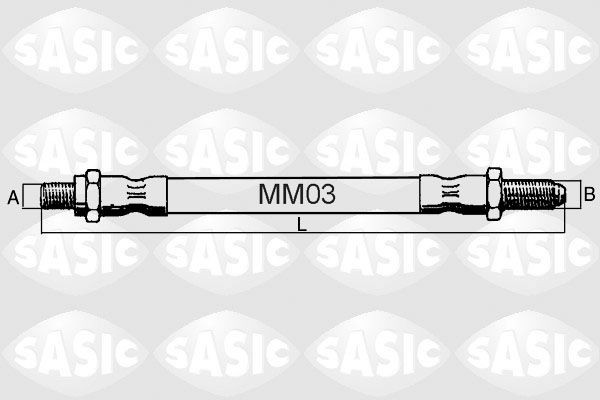 SASIC SBH6335: Pidurivoolik Esisild