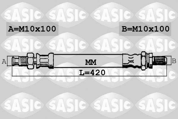 SASIC SBH6331: Pidurivoolik esisild vasakul, 420mm