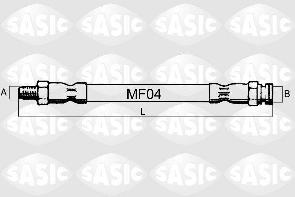 SASIC SBH6307: Pidurivoolik Esisild, 432mm