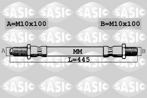 SASIC SBH6333: Pidurivoolik Esisild, paremal, 445mm