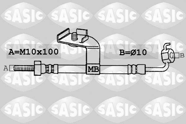 SASIC SBH6328: Remslang Vooras links, 420mm