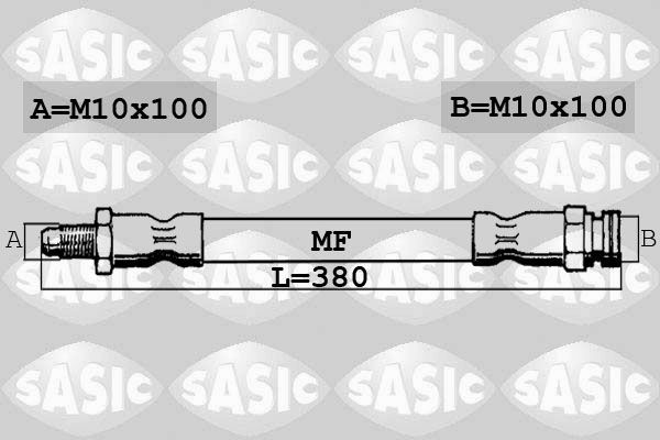 SASIC 6600027: Pidurivoolik Tagasild, 380mm