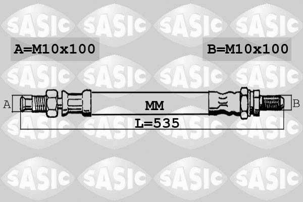 SASIC 6606005: Pidurivoolik Esisild, paremal, 535mm