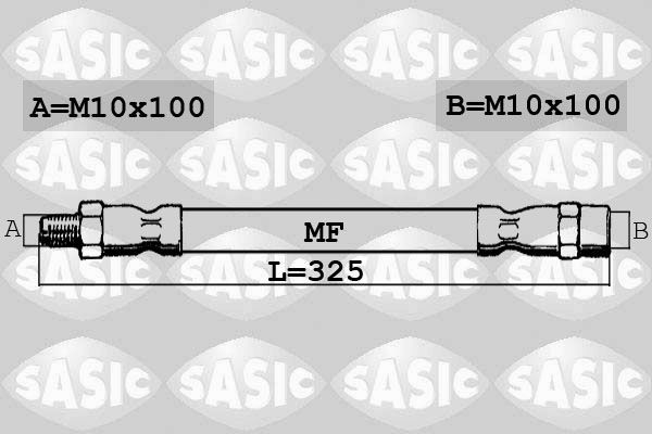 SASIC 6606037: Pidurivoolik Esisild, paremal, 325mm