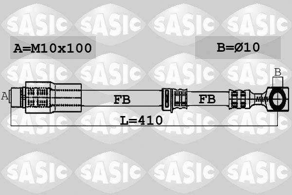 SASIC 6606044: Pidurivoolik Esisild, 410mm